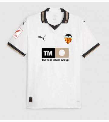 Lacne Muži Futbalové dres Valencia 2023-24 Krátky Rukáv - Domáci